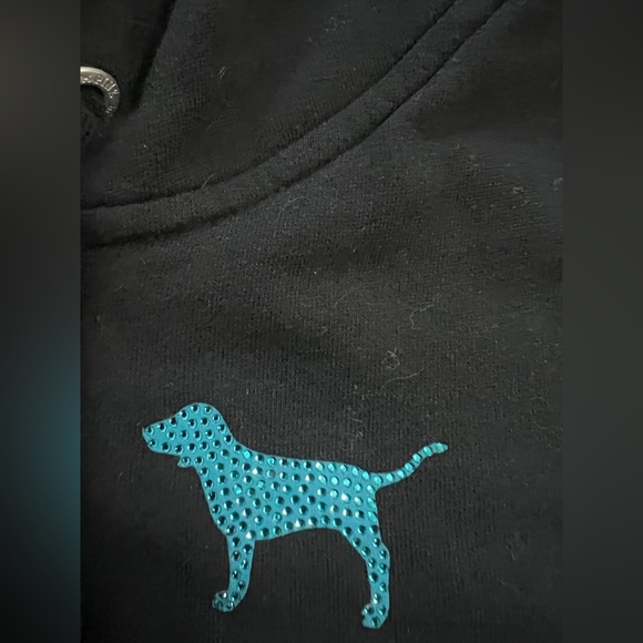 PINK VS RARE/HTF OMBRÉ RHINESTONE BLING HOODIE S - Picture 7 of 9